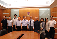 Members of CUHK posed a group photo with the ZZU's delegation